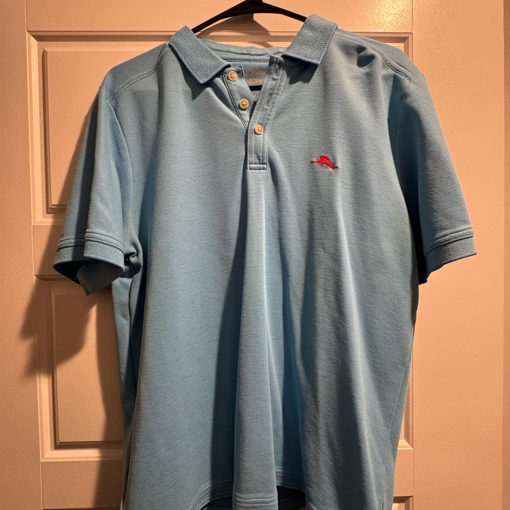 Tommy Bahama Men’s Polo Shirt – Medium – Barely Used - Blue